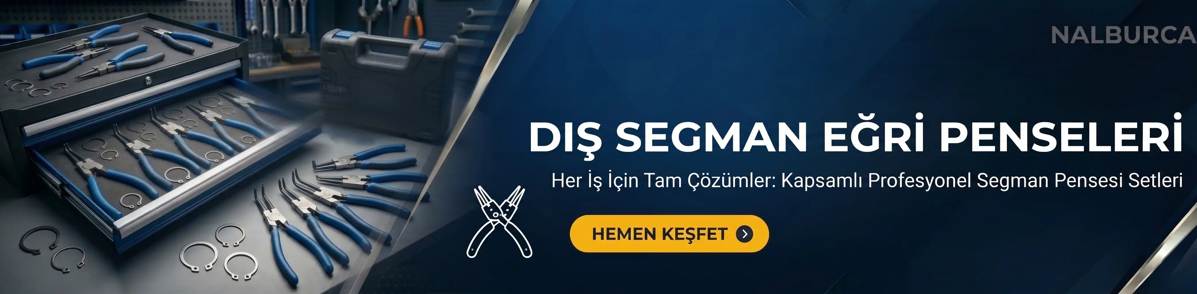 Eğri Dış Segman Penseleri
