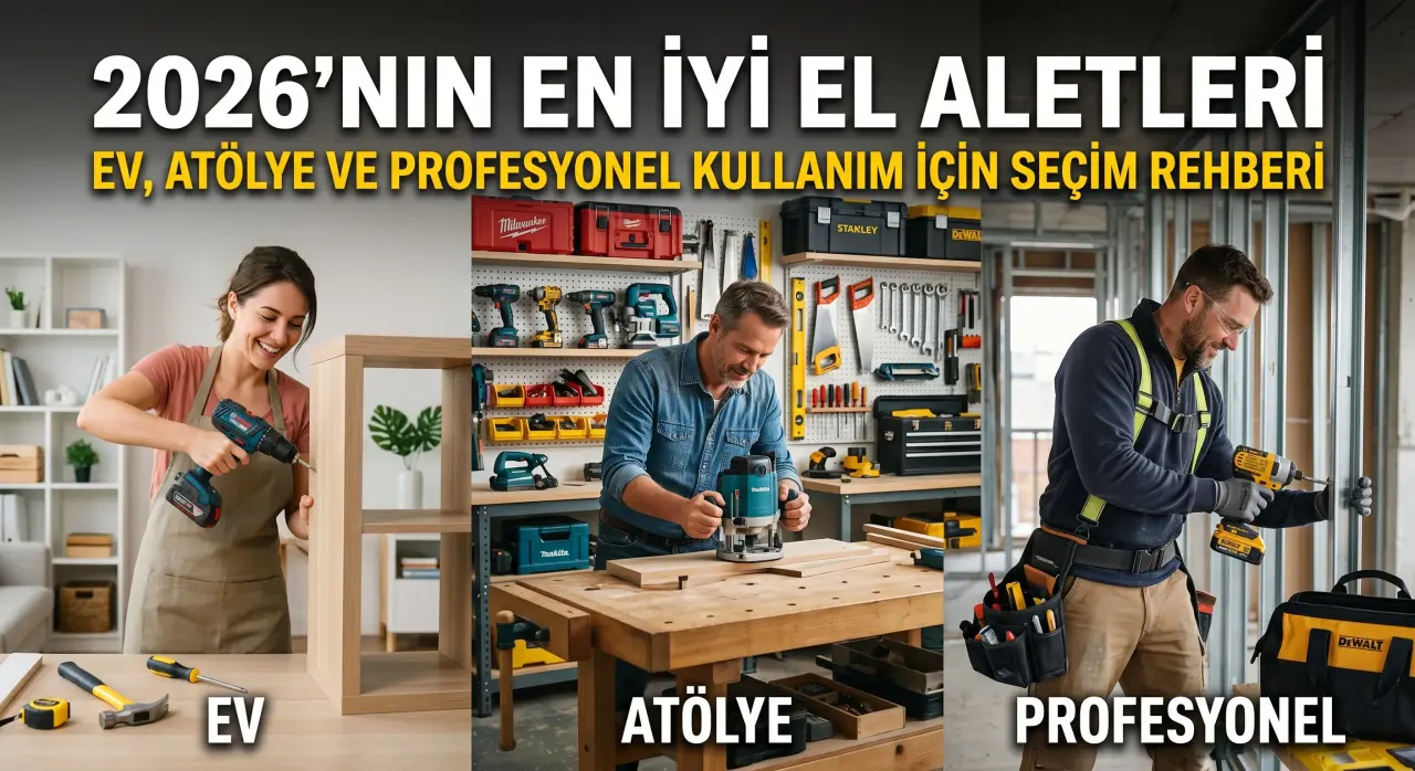 2026’nın En İyi El Aletleri: Ev, Atölye ve Profesyonel Kullanım İçin Seçim Rehberi