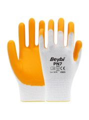 Beybi PN7 Polyester Örme Nitril Eldiven