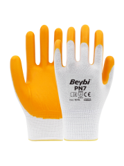 Beybi PN7 Polyester Örme Nitril Eldiven