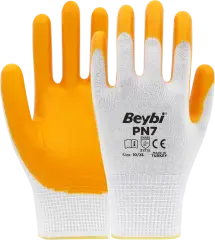 Beybi PN7 Polyester Örme Nitril Eldiven