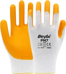 Beybi PN7 Polyester Örme Nitril Eldiven