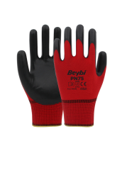 Beybi PN75 Polyester Örme Nitril Eldiven