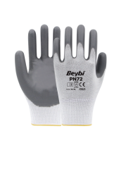 Beybi PN72 Polyester Örme Nitril Eldiven