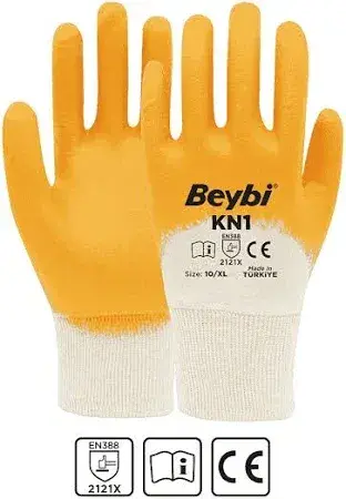 KN1 Pamuk Nitril Eldiven
