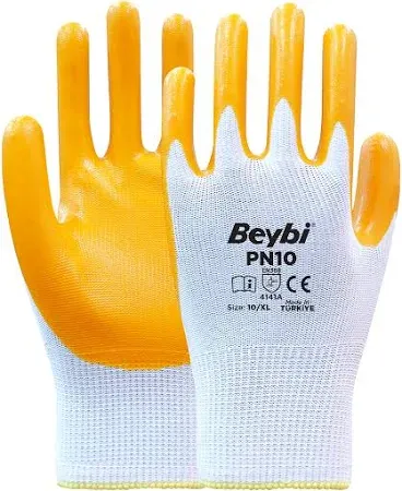 PN10 Polyester Örme Nitril Eldiven