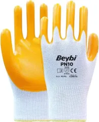 PN10 Nitril Kaplı Polyester İş Eldiveni
