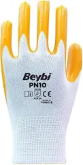 PN10 Polyester Örme Nitril Eldiven