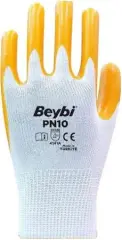 PN10 Nitril Kaplı Polyester İş Eldiveni