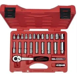 İzeltaş 3/8' Altı Köşe Lokma Anahtar Seti 24 Parça