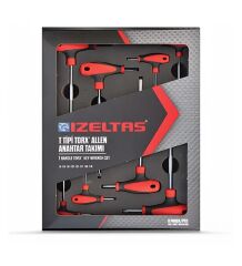 İzeltaş 8 Parça T Tipi Torx Allen Anahtar Takımı Torx Set