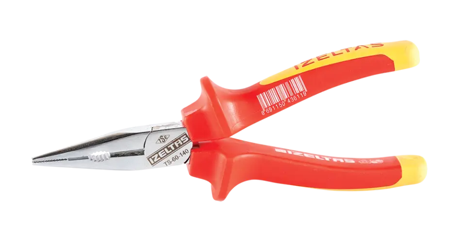 1000V İzoleli Kargaburun Düz Uçlu 140mm İzeltaş