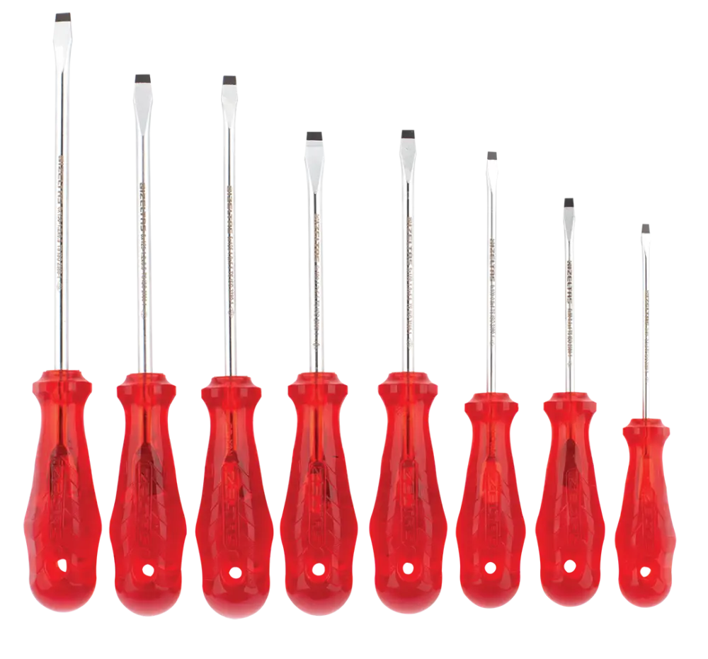 Kraft Seri Düz Uçlu Tornavida Takımı 8 Parça İzeltaş