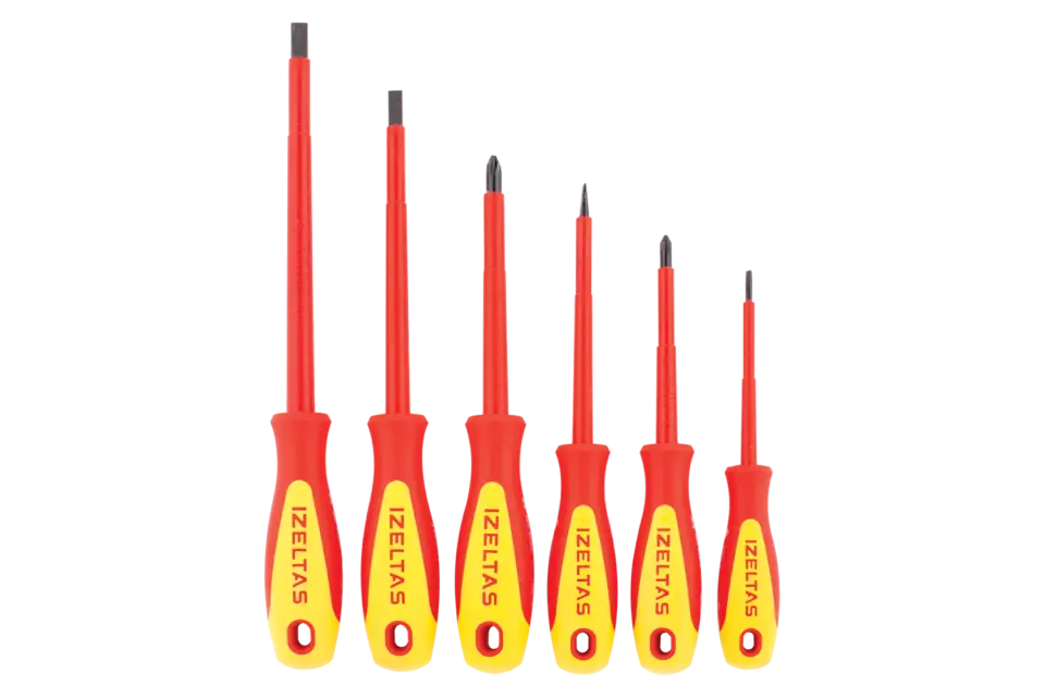 1000V İzoleli Tornavida Seti 6 Parça İzeltaş