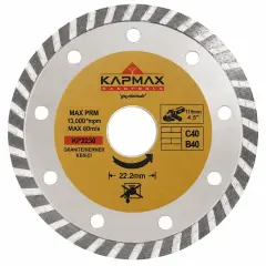 KAPMAX Granit Mermer Kesici Taş 115 mm