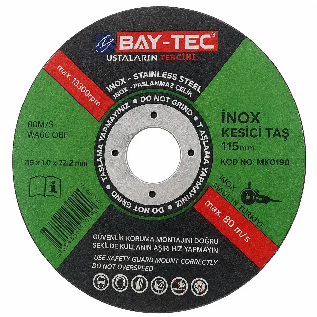 Bay-Tec İnoks Kesici Taş
